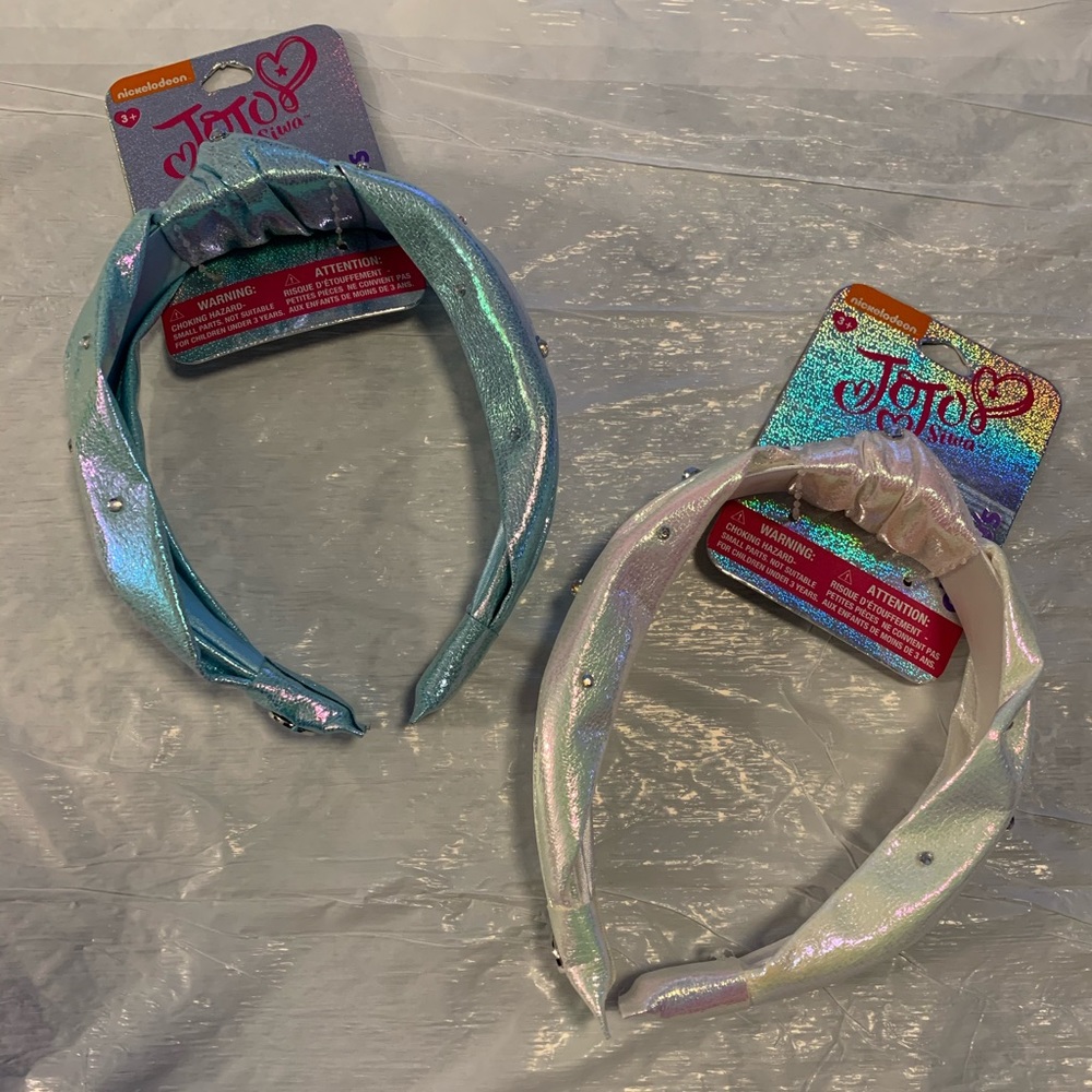 *NEW* JOJO SIWA HEADBANDS 2 Pack. Blue and white